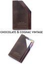 Cardholder Amsterdam chocolate & cognac vintage