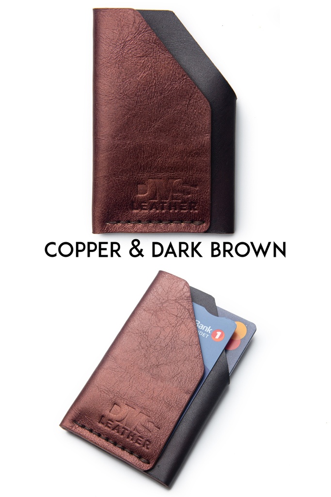 Cardholder Amsterdam copper & brown