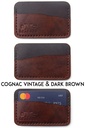Cardholder Norway cognac vintage & brown