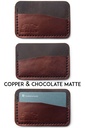Cardholder Norway copper & chocolate