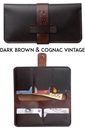 Гаманець Tokio dark brown & cognac vintage