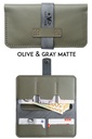Brest wallet Tokio olive & grey