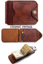 Money clip Berlin cognac vintage