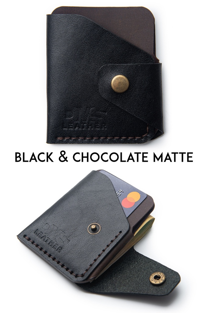Mini wallet New York black & chocolate