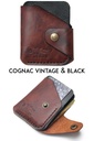 Гаманець New York cognac vintage & black