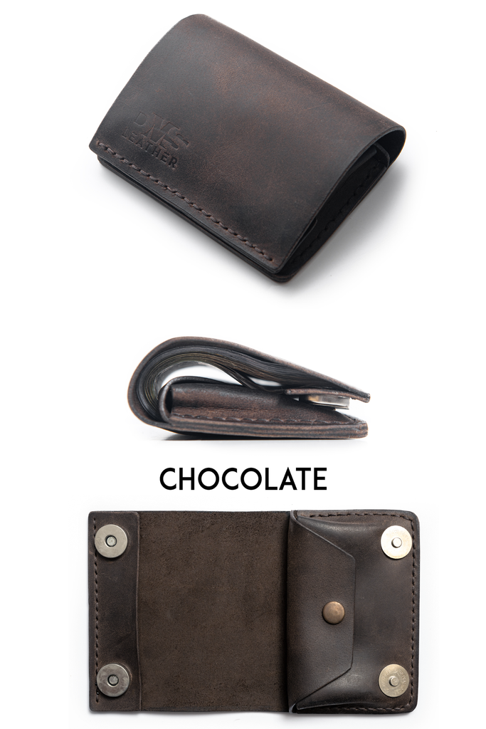Bi fold wallet Paris chocolate 