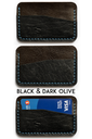 Cardholder Norway black & dark olive