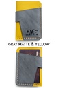 Cardholder Montreal grey & yellow