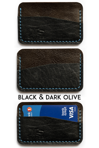 Cardholder Norway black & dark olive