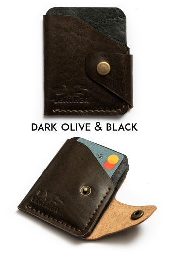 Mini wallet New York dark olive & black