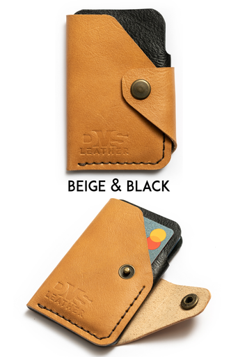 Cardholder London beige & black