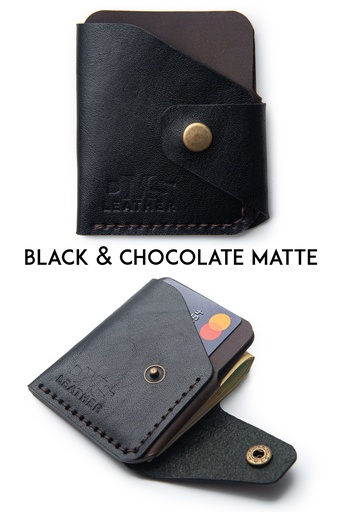 Mini wallet New York black & chocolate