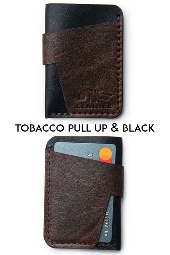 Cardholder Montreal tobacco & black