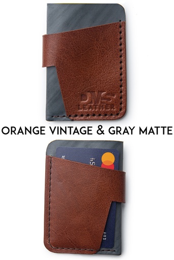 Картхолдер Montreal orange vintage & grey