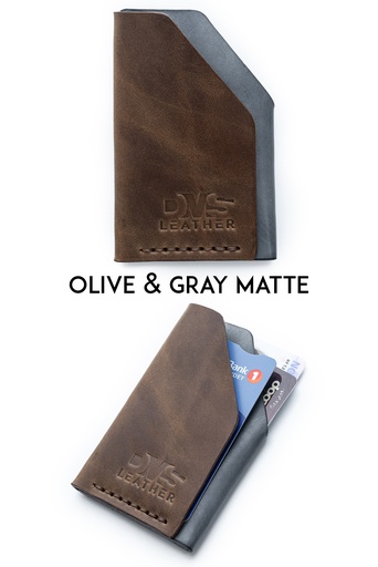 Cardholder Amsterdam chocolate & grey