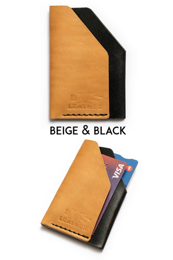 Cardholder Amsterdam beige & black