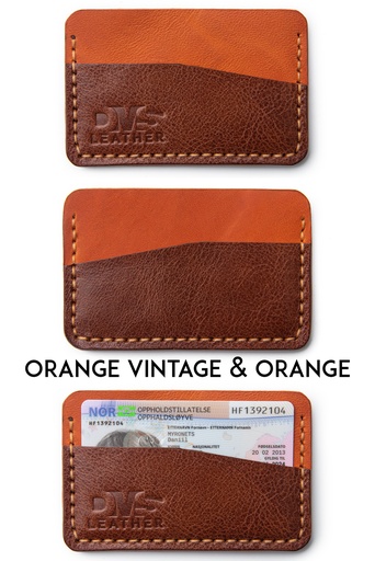 Cardholder Norway orange vintage & orange
