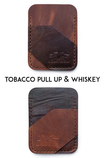 Cardholder Valletta tobacco Pull up & whiskey