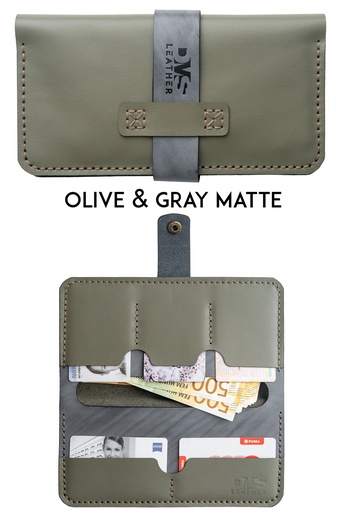 Гаманець Tokio olive & grey