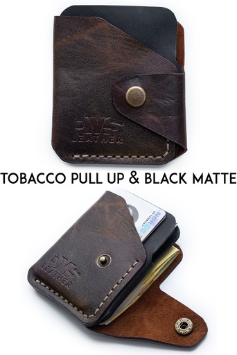 Mini wallet New York tobacco pull up & black